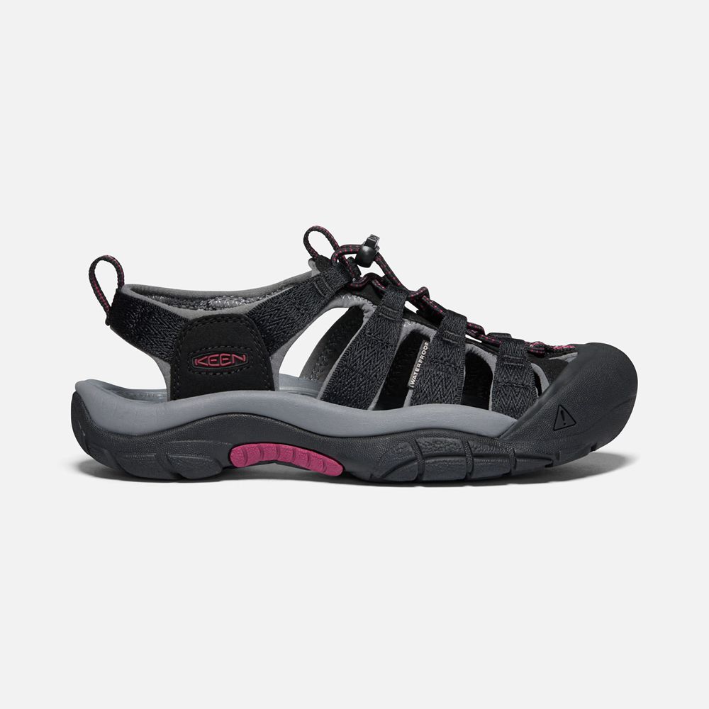 Keen Outdoor Sandalet Kadın Siyah - Newport H2 - Türkiye HDMK01678